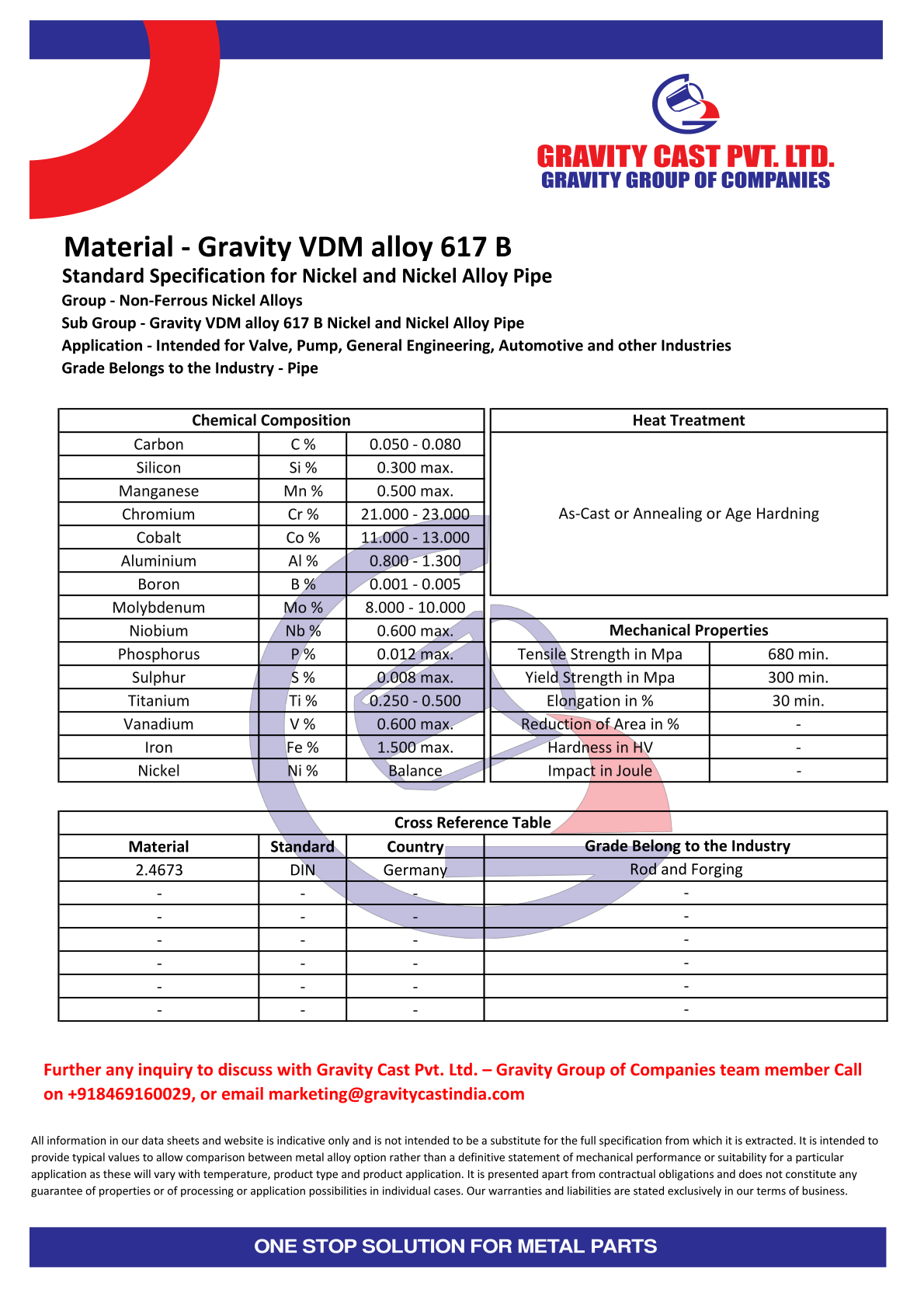 Gravity VDM alloy 617 B.pdf
